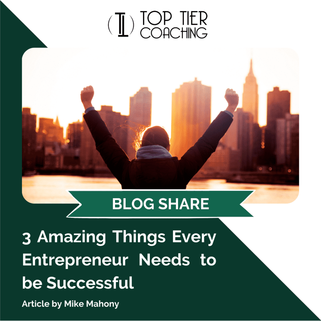 3 Amazing things every entrepreneur needs to be successful